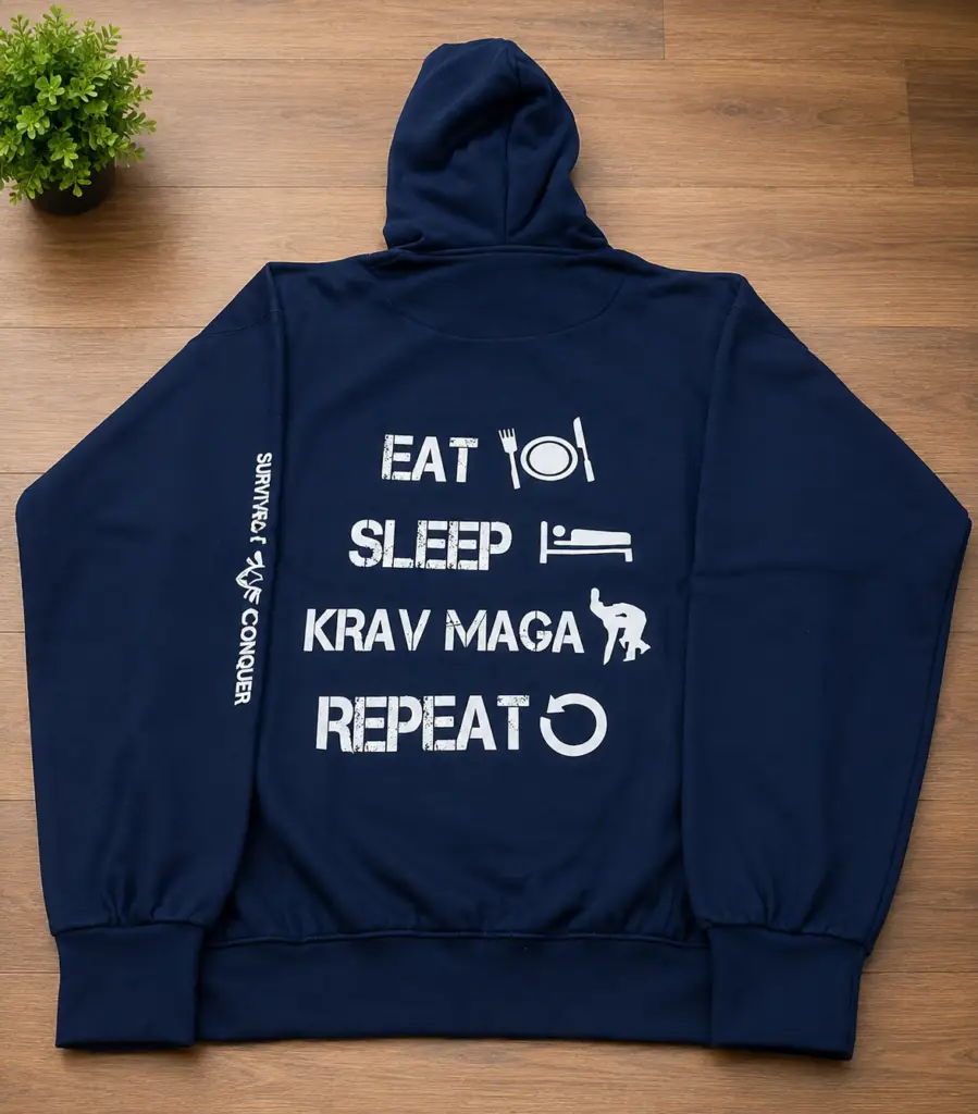 Custom Printed Sweater– Dark Blue Design