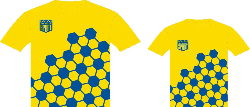 Custom Printed T-Shirt – Yellow Design