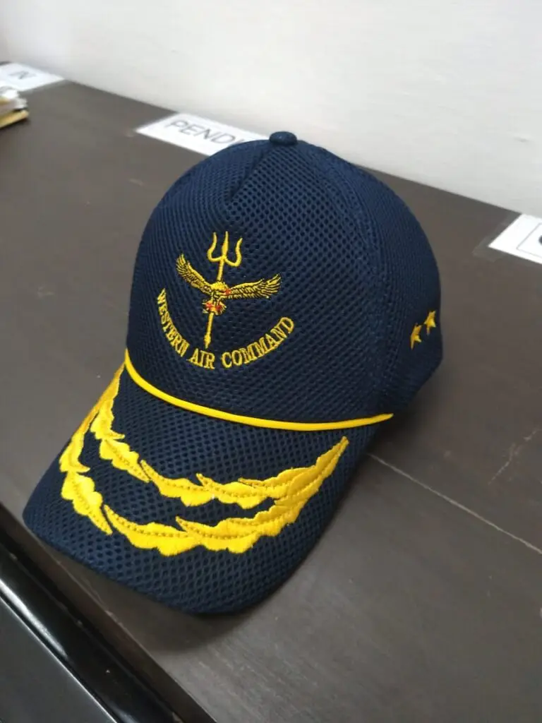 Custom Printed Cap – Blue Design