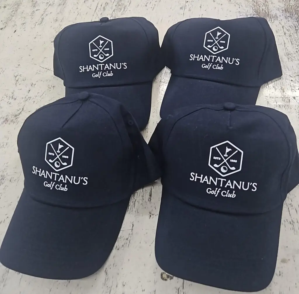 Custom Printed Cap – Blue Design