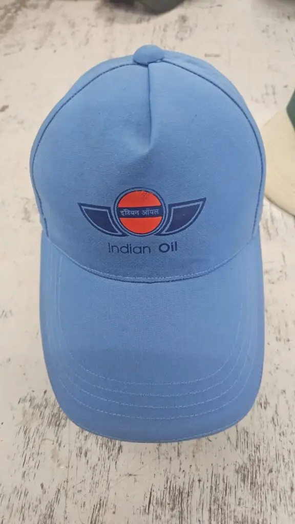 Custom Printed Cap – Blue Design