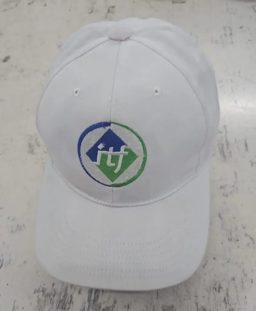Custom Printed Cap – White Design