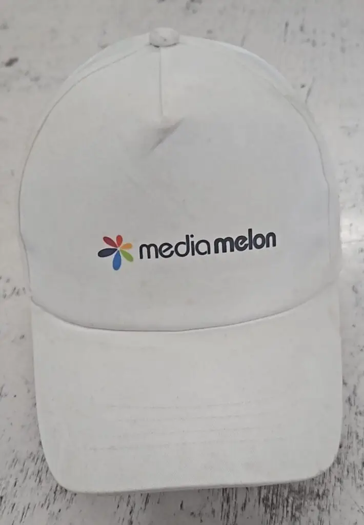Custom Printed Cap – White Design
